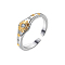 Sun Brass Micro Pave Cubic Zirconia Open Cuff Ring for Men, Platinum, 6.2mm, Inner Diameter: Adjustable