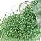 TOHO Round Seed Beads, Japanese Seed Beads, (775) Inside Color AB Crystal/Green Lined, 11/0, 2.2mm, Hole: 0.8mm, about 1110pcs/10g