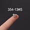 316L Stainless Steel Micro Pave Cubic Zirconia Cartilage Earrings, Stainless Steel Color, Butterfly, 6mm, Pin: 1.2mm