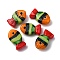 Handmade Lampwork Beads, Fish, Red, 20~21x12~13x7.5~9.5mm, Hole: 1.5~1.6x1.5~2.5mm
