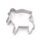 Non-Tarnish 430 Stainless Steel Cookie Cutters, Cookies Moulds, DIY Biscuit Baking Tool, Piano Pattern, 72x62x25mm