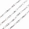 Non-Tarnish 201 Stainless Steel Rectangle & Oval Link Chains, Soldered, Stainless Steel Color, 8x2x2mm, about 3.28 Feet(1m)/Strand