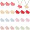 21Pcs 7 Colors Opaque Resin Beads, Imitation Jade, Unicorn, Mixed Color, 18x23x14.5mm, Hole: 1.5mm, 3pcs/color