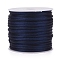 30M Nylon Rattail Satin Cord, Beading String, for Chinese Knotting, Jewelry Making, Royal Blue, 1mm, about 32.81 Yards(30m)/Roll
