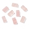 Natural Rose Quartz Beads, for Jewelry Makings, Rectangle, 16x9x4~5mm, Hole: 1mm