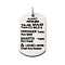 304 Stainless Steel Enamel Pendants, with Jump Ring, Rectangle with Word Charms, Stainless Steel Color, 35x20x2.5mm, Hole: 5.5mm