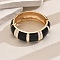 Vintage European & American Style Zinc Alloy Hinged Bangles for Women, with Enamel, Mixed Color, Inner Diameter: 2-3/8 inch(6cm)