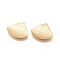 Rack Plating Brass Pendants, Long-Lasting Plated, Triangle, Golden, 19x20.5x0.4mm, Hole: 1.4mm