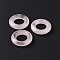 Natural Rose Quartz Pendants, Ring Charms, 30x7mm, Hole: 15.5mm