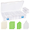DIY Jewelry Tools, with Plastic Bead Storage Containers, Label Paster and Tray Plate, Rhinestone Drill Point Plate, Mixed Color
