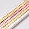 Non-Magnetic Synthetic Hematite Bead Strands, Cube, Mixed Color, 4x4x4mm, Hole: 1mm, about 94pcs/strand, 15.7 inch(40cm)