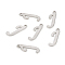 Non-Tarnish 201 Stainless Steel Pendants, Laser Cut, Letter, Stainless Steel Color, Letter.J: 16.5x5x1.2mm, Hole: 1mm