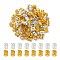 200Pcs 2 Colors Aluminum Dreadlocks Beads Hair Decoration, Hair Coil Cuffs, Mixed Color, 9x8mm, Hole: 7mm, 100pcs/color