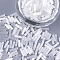 Glass Bugle Beads, Round Hole, Imitation Cat Eye, WhiteSmoke, 6~7x1.5~2mm, Hole: 0.8mm, about 10000pcs/bag