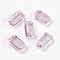 K9 Glass, Imitation Austrian Crystal Beads, Grade AAA, Faceted, Rectangle, Pearl Pink, 4.55x8x3mm, Hole: 0.7~0.9mm