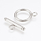 Tarnish Resistant 304 Stainless Steel Toggle Clasps, Stainless Steel Color, Ring: 20x16x2mm, Hole: 3mm, bar: 22x8x3mm, Hole: 3mm.