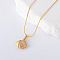 3Pcs Stainless Steel Ocean Fish Pendant Necklaces for Women, Golden, 15.75 inch(40cm)