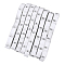 Clothing Size Labels, Garment Accessories, Size Tags, White, 12mm, 15m/Roll, about 500pcs/Roll, 8 sizes, 1size/roll, 8rolls/set