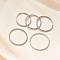 304 Stainless Steel Plain Band Rings, Stainless Steel Color, 2mm, Inner Diameter: 15.5~20.5mm