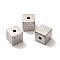 Non-Tarnish 304 Stainless Steel Beads, Cube, Stainless Steel Color, 8x8x8mm, Hole: 2mm