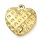 Ion Plating(IP) 304 Stainless Steel Pendants, Heart Charm, Real 18K Gold Plated, 16x15.5x5mm, Hole: 1.4mm