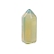 Pointed Tower Opalite Healing Stone Wands, for Reiki Chakra Meditation Therapy Decoration, Hexagonal Prism, 15x15x35mm