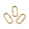 Ion Plating 304 Stainless Steel Pendants, Oval, Golden, 25x12.5x3mm, Hole: 21x7mm