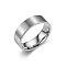 304 Stainless Steel Finger Rings for Men, Stainless Steel Color, US Size 10(19.8mm)