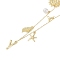 Bohemian Summer Beach Style 18K Gold Plated Shell Shape Initial Pendant Necklaces