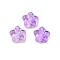 Transparent Glass Beads, Star, Baking Paint, Medium Purple, 10.5x11x5mm, Hole: 1mm