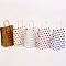 Polka Dot Pattern Rectangle Paper Bags, with Handles, for Gift Shopping Bags, Mixed Color, 8x15x21cm