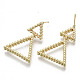 Серьги-гвоздики из латуни KK-N232-106G-NF-2