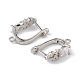 Серьги-кольца из латуни ZIRC-L097-055P-3