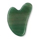 Естественные зеленые авантюрины gua sha доски G-B003-01-2