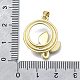Латунные микропаве прозрачные подвески с фианитом KK-V010-17G-3