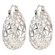 Серьги-кольца из латуни EJEW-I289-07P-1