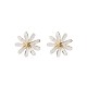 Серьги-гвоздики из сплава акрила с цветами IU7309-4