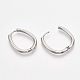 Серьги-кольца Huggie Hoop из нержавеющей стали 201 STAS-T045-47B-2