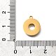 Плоские кольца-подвески из нержавеющей стали 304 с римскими цифрами STAS-Q348-22G-3