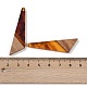 Подвески из смолы и дерева WOOD-F015-15G-3
