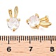 Латунные микропаве прозрачные кубические циркониевые подвески KK-T073-24G-3