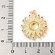 Латунные микро проложить кубического циркония подвески KK-U044-04G-3