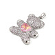 Латунные микро проложить кубического циркония подвески KK-P300-03P-02-2