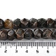 Натуральные бусины из натурального глаукофана со звездчатой огранкой G-M418-C12-01-5