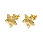 Фурнитура для сережек-гвоздиков из нержавеющей стали 304 STAS-L024-003G-09