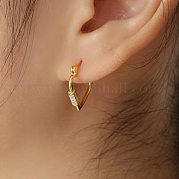 Серьги-кольца heart s925 из стерлингового серебра VI6598-1