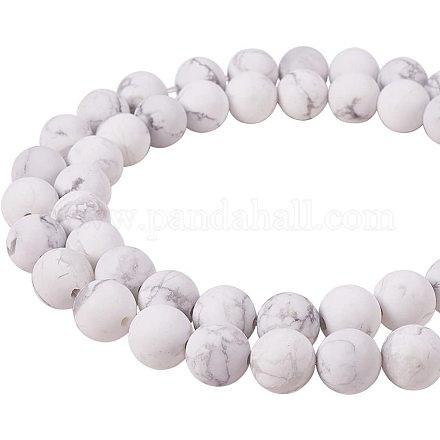 Матовые натуральные бусинки из голлива G-PH0028-8mm-01-1