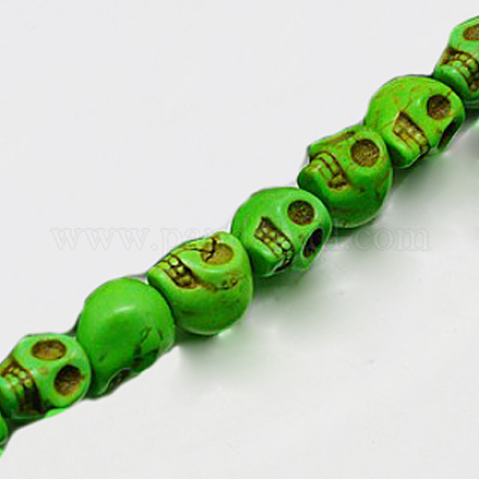 Синтетических нитей бирюзовые бусы TURQ-G113-23x30mm-03-1