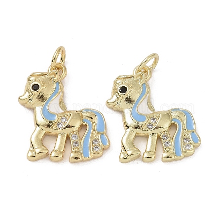 Латунные микро проложить кубического циркония подвески KK-L209-079G-02-1