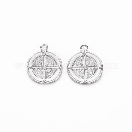 Латунные микропаве прозрачные подвески с фианитом KK-S356-681A-1